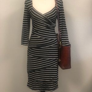 WHBM striped Slimming Dress